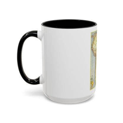 South America (1937) (Map) Accent Coffee Mug