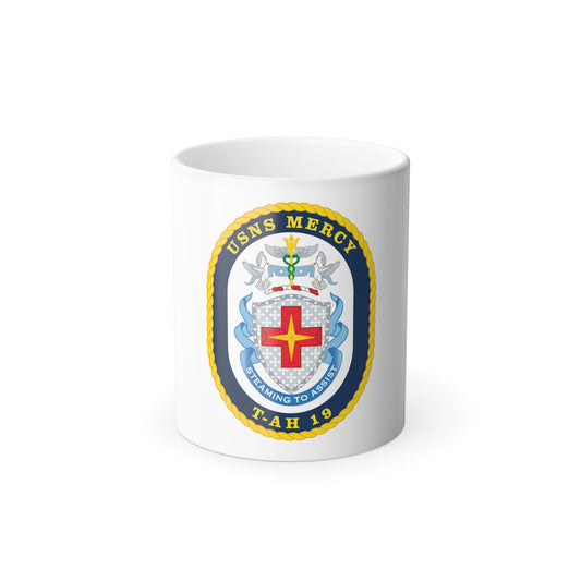USNS Mercy T AH 19 (U.S. Navy) Color Changing Mug 11oz