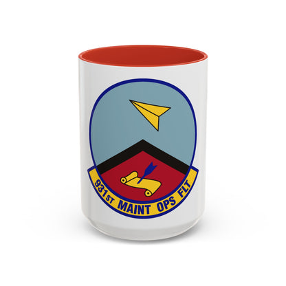 931st Maintenance Operations Flight (U.S. Air Force) Accent Coffee Mug