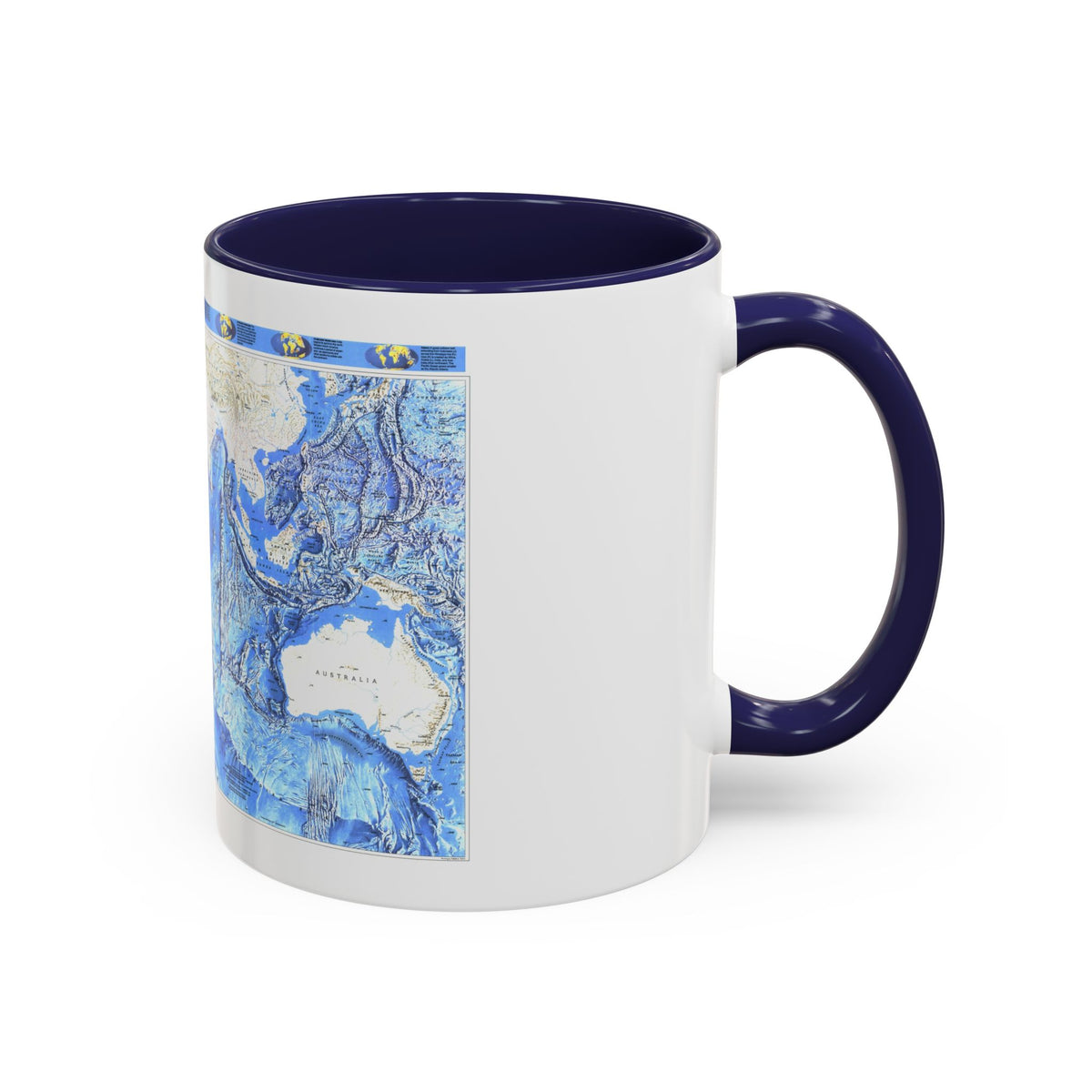 Indian Ocean (1992) (Map) Accent Coffee Mug
