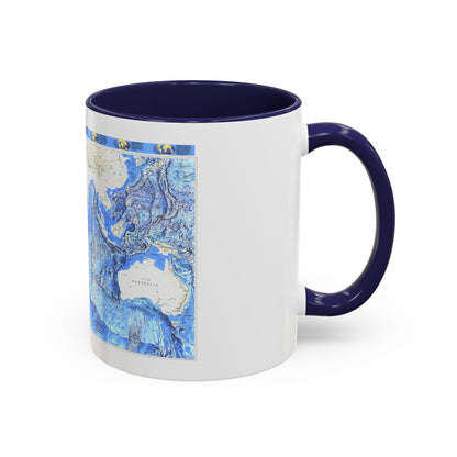 Indian Ocean (1992) (Map) Accent Coffee Mug
