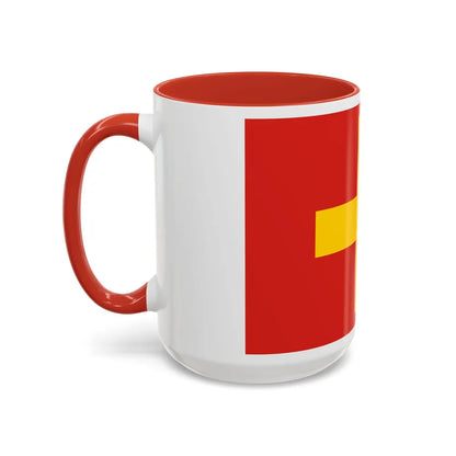 Flag of Ancona Italy - Accent Coffee Mug-Go Mug Yourself