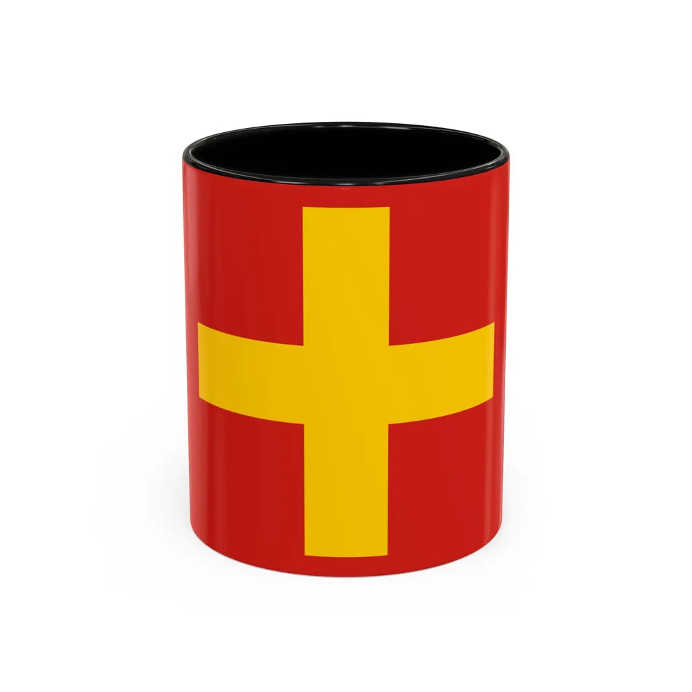 Flag of Ancona Italy - Accent Coffee Mug-11oz-Black-Go Mug Yourself