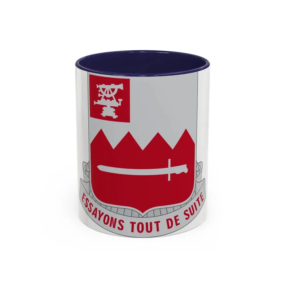 397 Engineer Battalion (U.S. Army) Accent Coffee Mug 11oz Navy - Go Mug Yourself