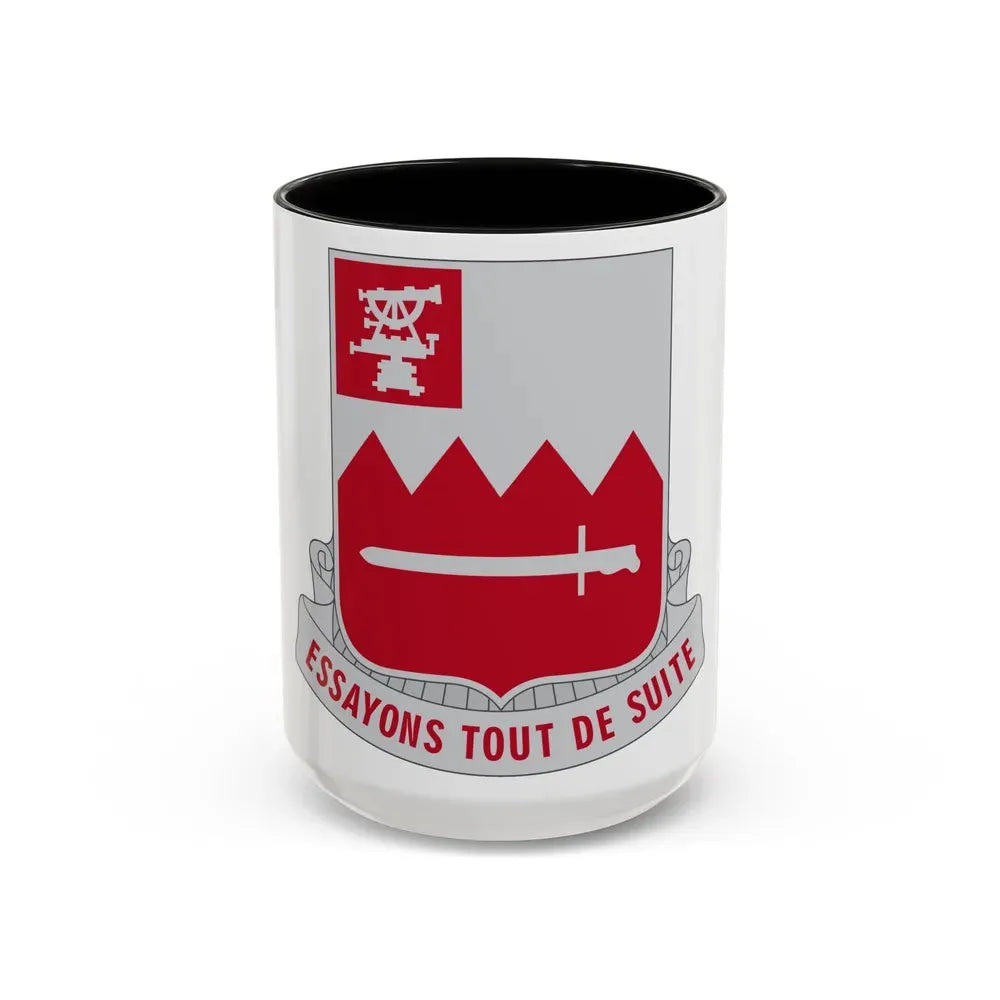 397 Engineer Battalion (U.S. Army) Accent Coffee Mug 15oz Black - Go Mug Yourself