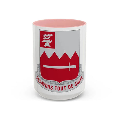 397 Engineer Battalion (U.S. Army) Accent Coffee Mug 15oz Pink - Go Mug Yourself