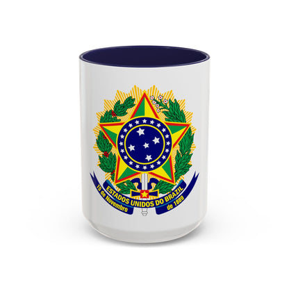 Coat of arms of the United States of Brazil - Accent Coffee Mug