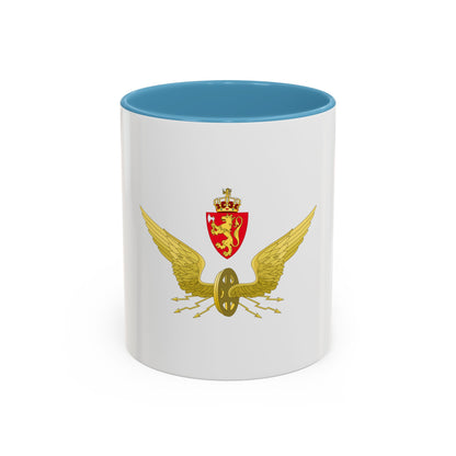 Emblem of the Norwegian State Railways - Accent Coffee Mug