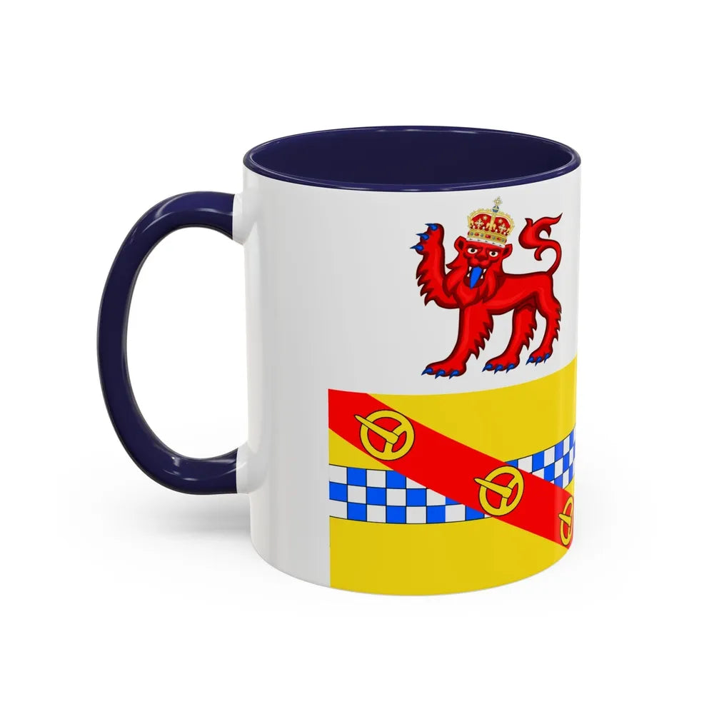 Flag of Angus UK - Accent Coffee Mug-Go Mug Yourself