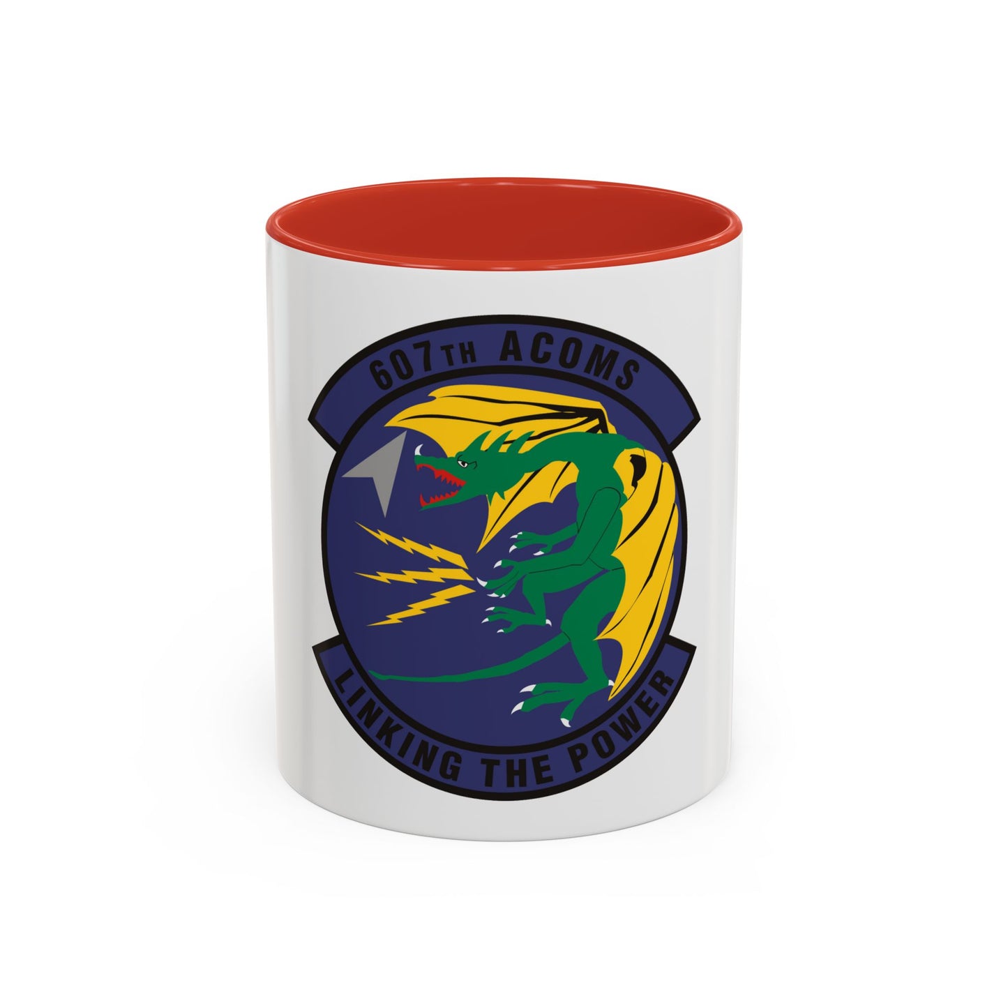 607th Air Communications Squadron (U.S. Air Force) Accent Coffee Mug