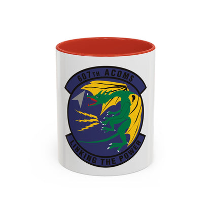 607th Air Communications Squadron (U.S. Air Force) Accent Coffee Mug