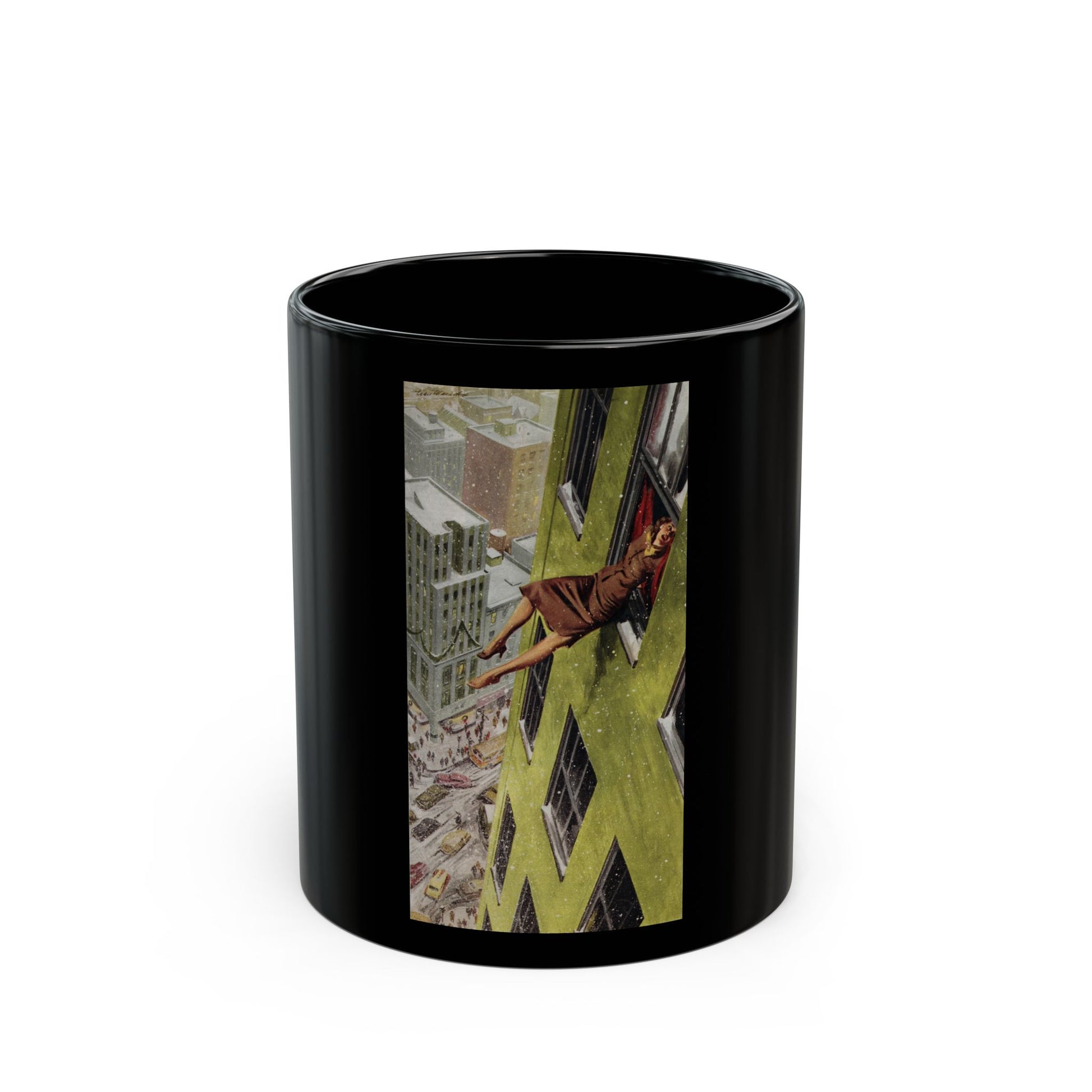 Dead on Christmas Street, Collier's, December 20, 1952 - Black Coffee Mug-11oz-Go Mug Yourself