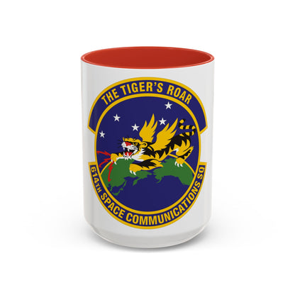 614th Space Communications Squadron (U.S. Air Force) Accent Coffee Mug