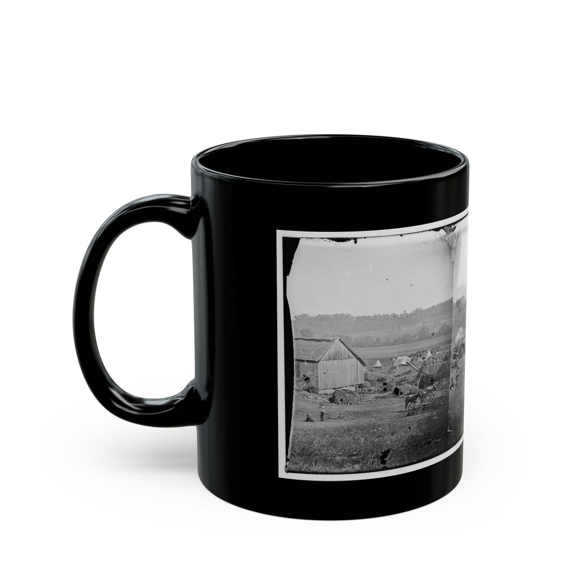 Keedysville, Md., Vicinity.  Smith's Barn, Used As A Hospital After The Battle Of Antietam (U.S. Civil War) Black Coffee Mug