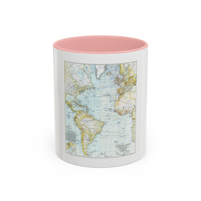 Atlantic Ocean (1941) (Map) Accent Coffee Mug