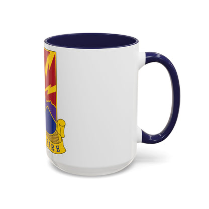 593rd Field Artillery Battalion (U.S. Army) Accent Coffee Mug