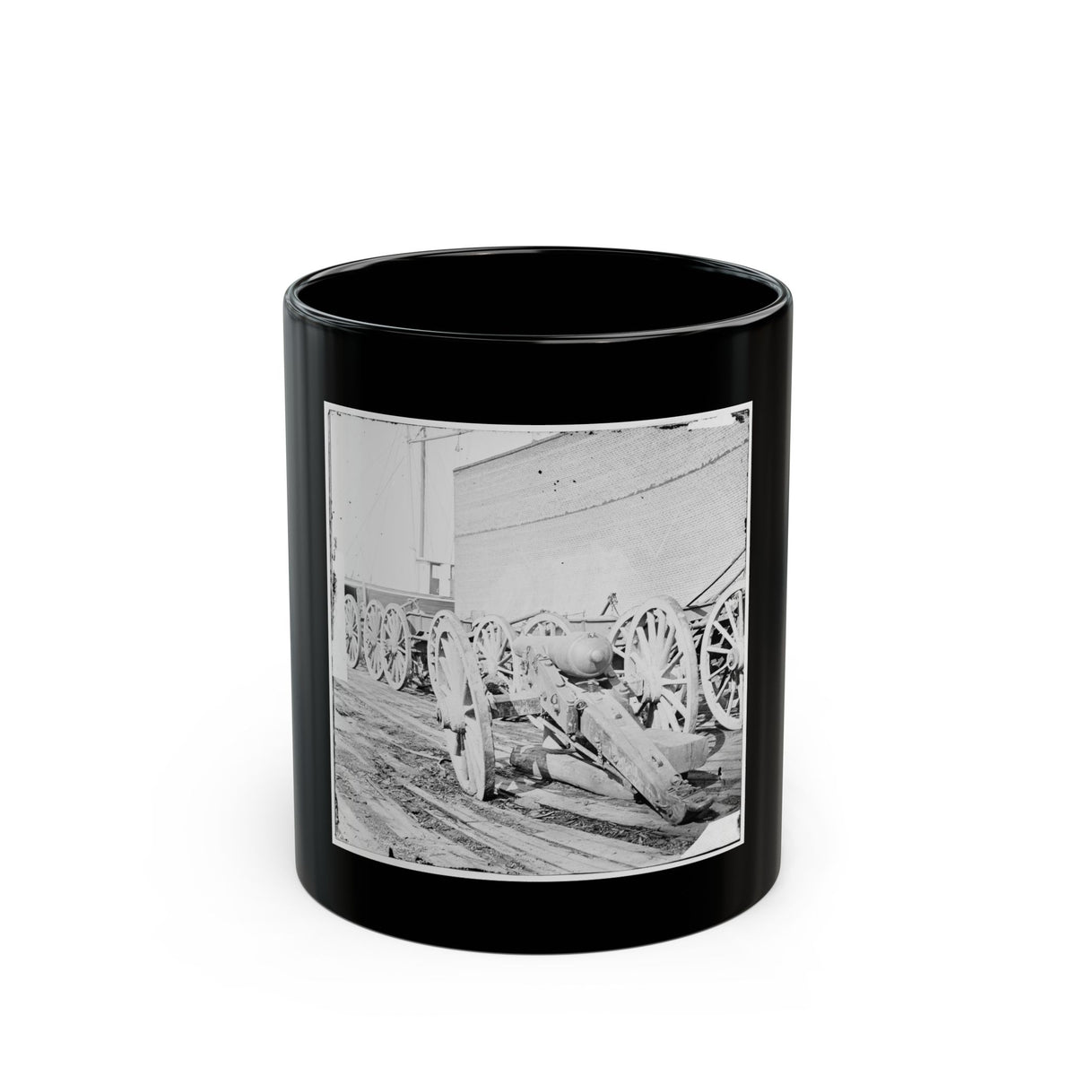Unknown Location. Parrott Gun (U.S. Civil War) Black Coffee Mug