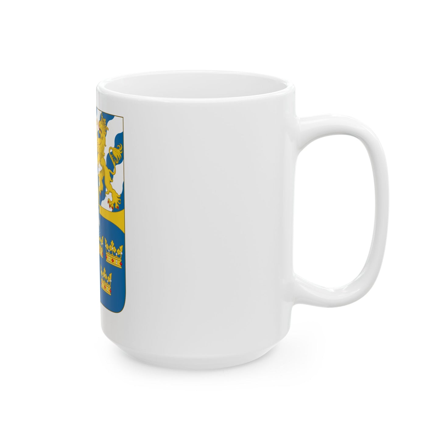 Great shield of arms of Sweden - White Coffee Mug