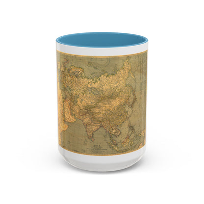 Asia and Adjacent Regions (1933) (Map) Accent Coffee Mug