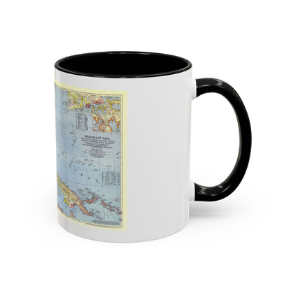 Asia - Southeast (1944) (Map) Accent Coffee Mug