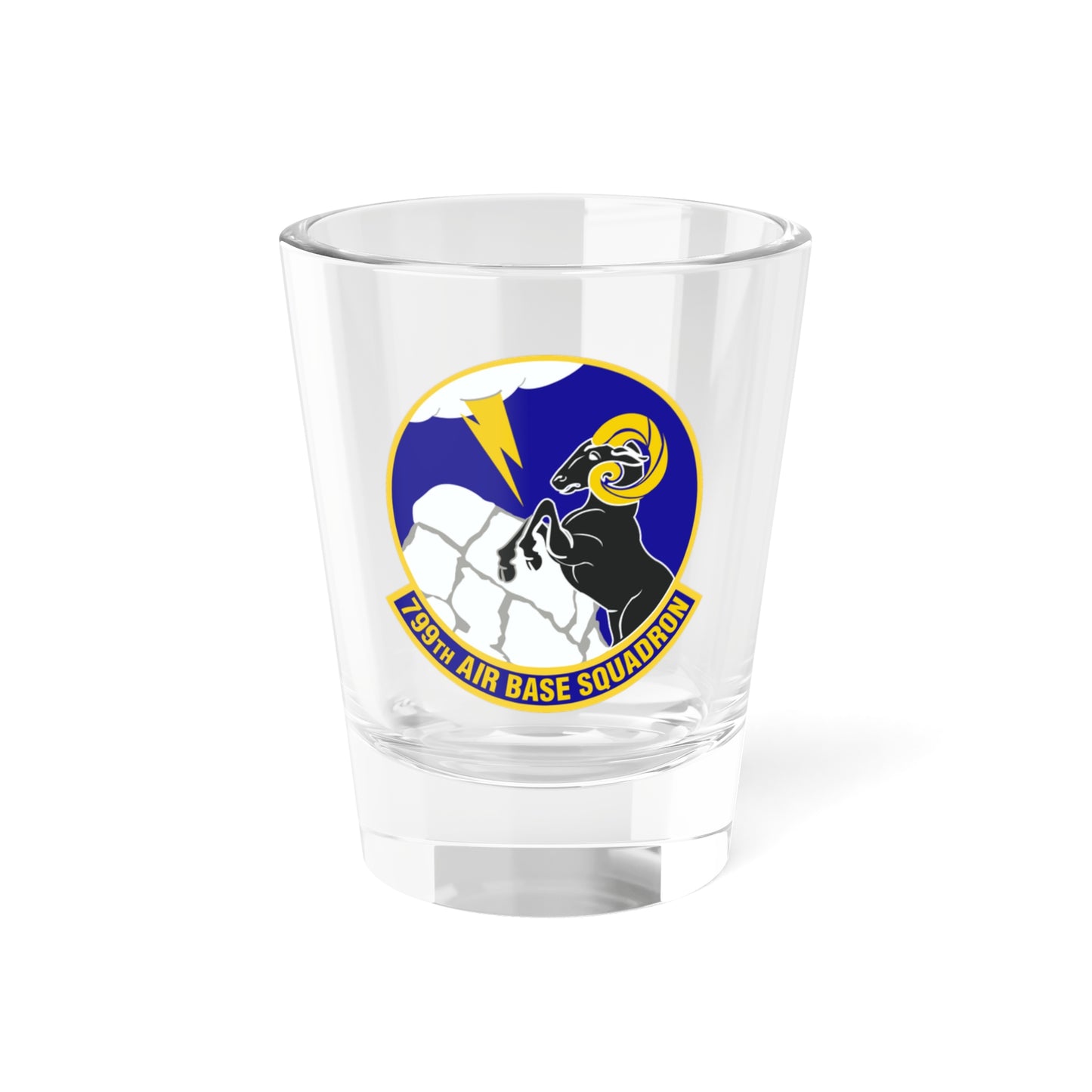 Verre à liqueur 799e escadron de la base aérienne (US Air Force) 1,5 oz