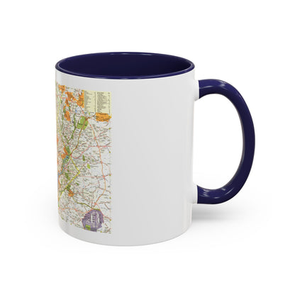 USA - Washington, Suburban (1964) (Map) Accent Coffee Mug