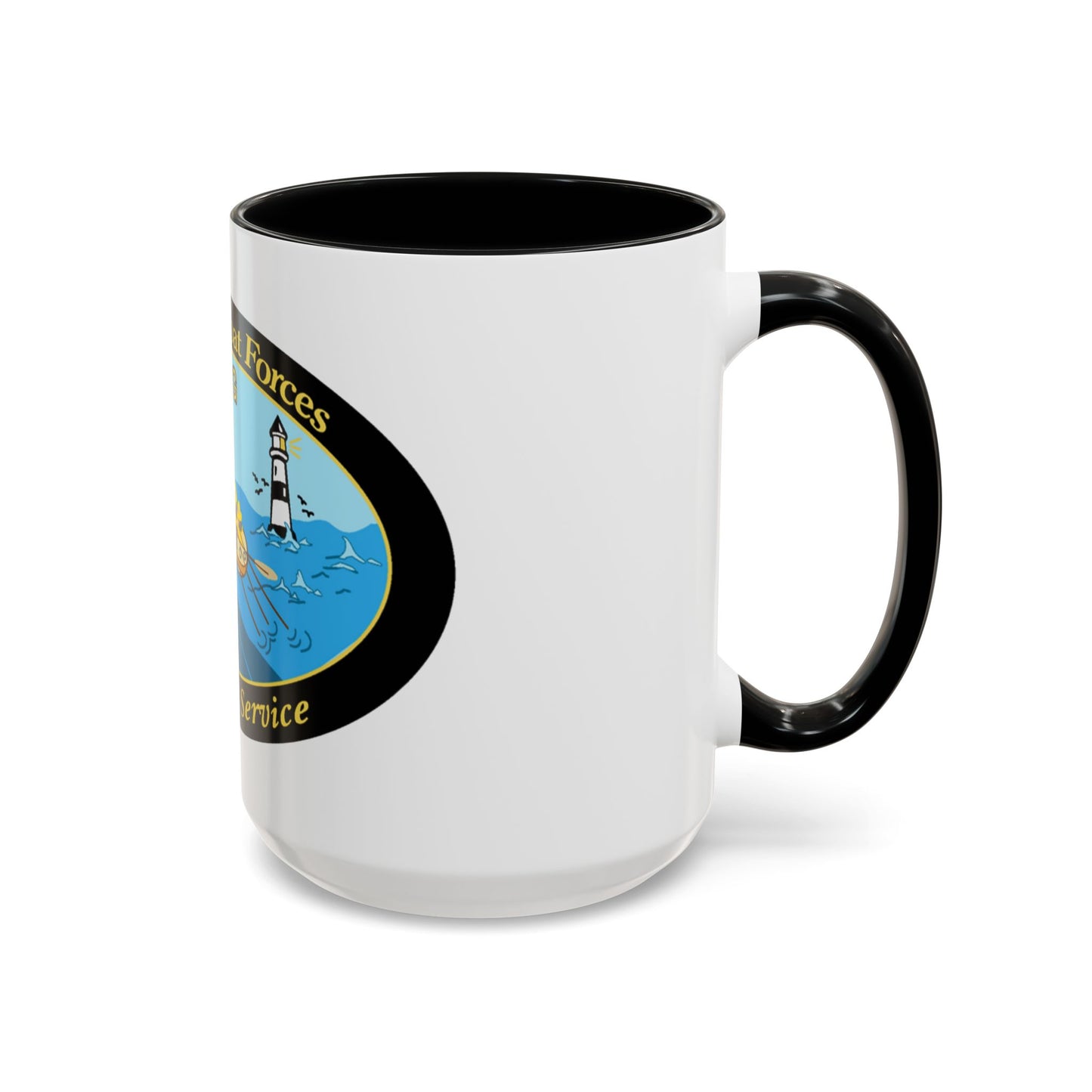 USCG Office of Boat Forces (U.S. Coast Guard) Accent Coffee Mug