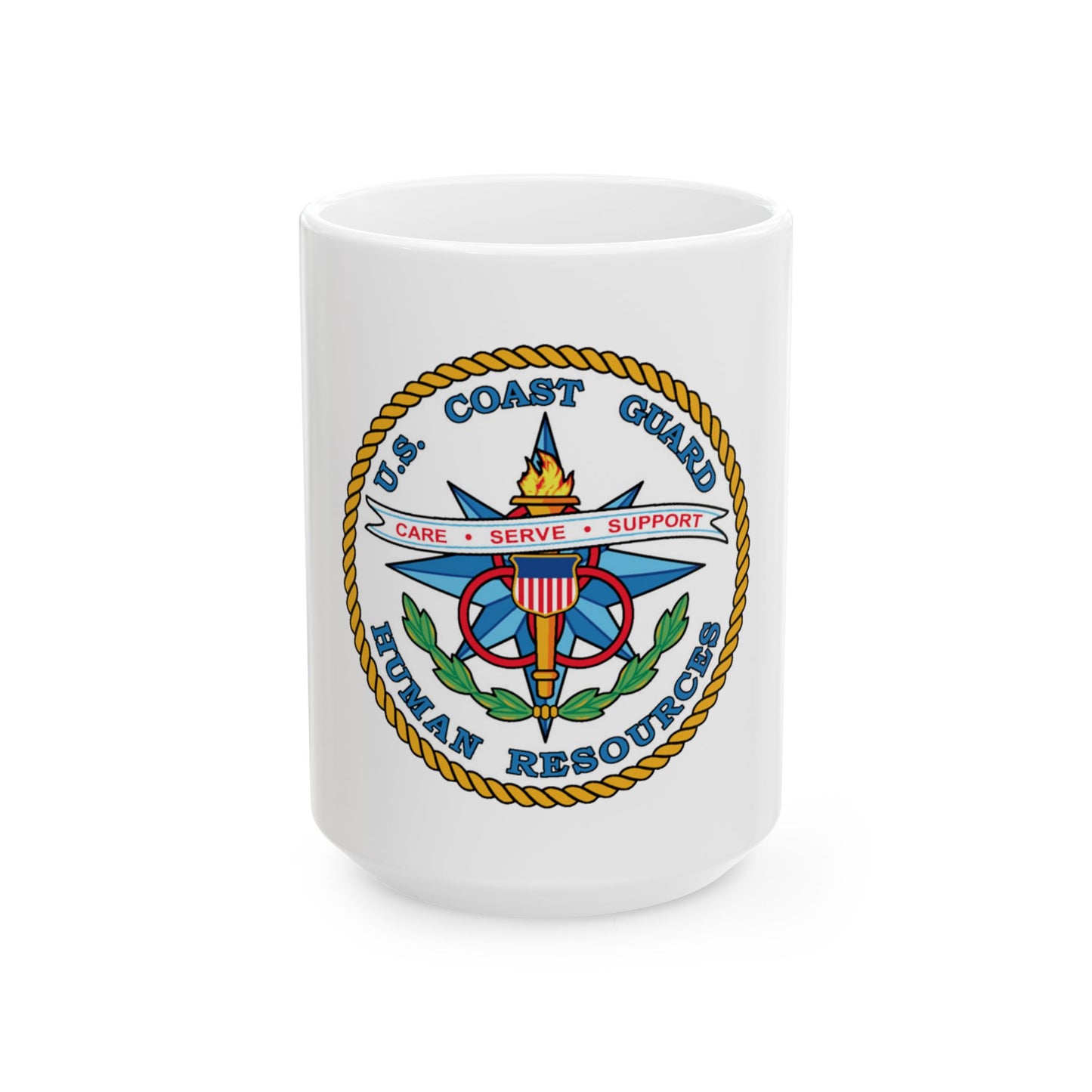 USCG Human Resources (U.S. Coast Guard) White Coffee Mug