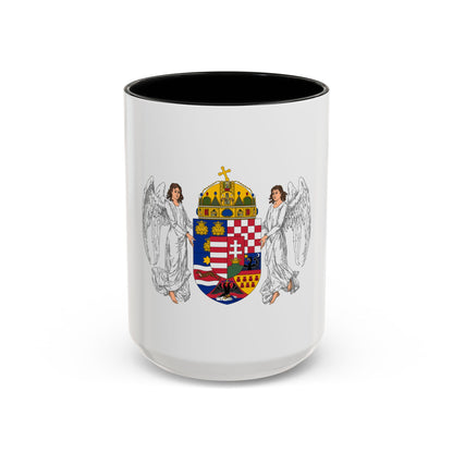 Coat of arms of the Lands of the Holy Hungarian Crown (1896-1915) - Accent Coffee Mug