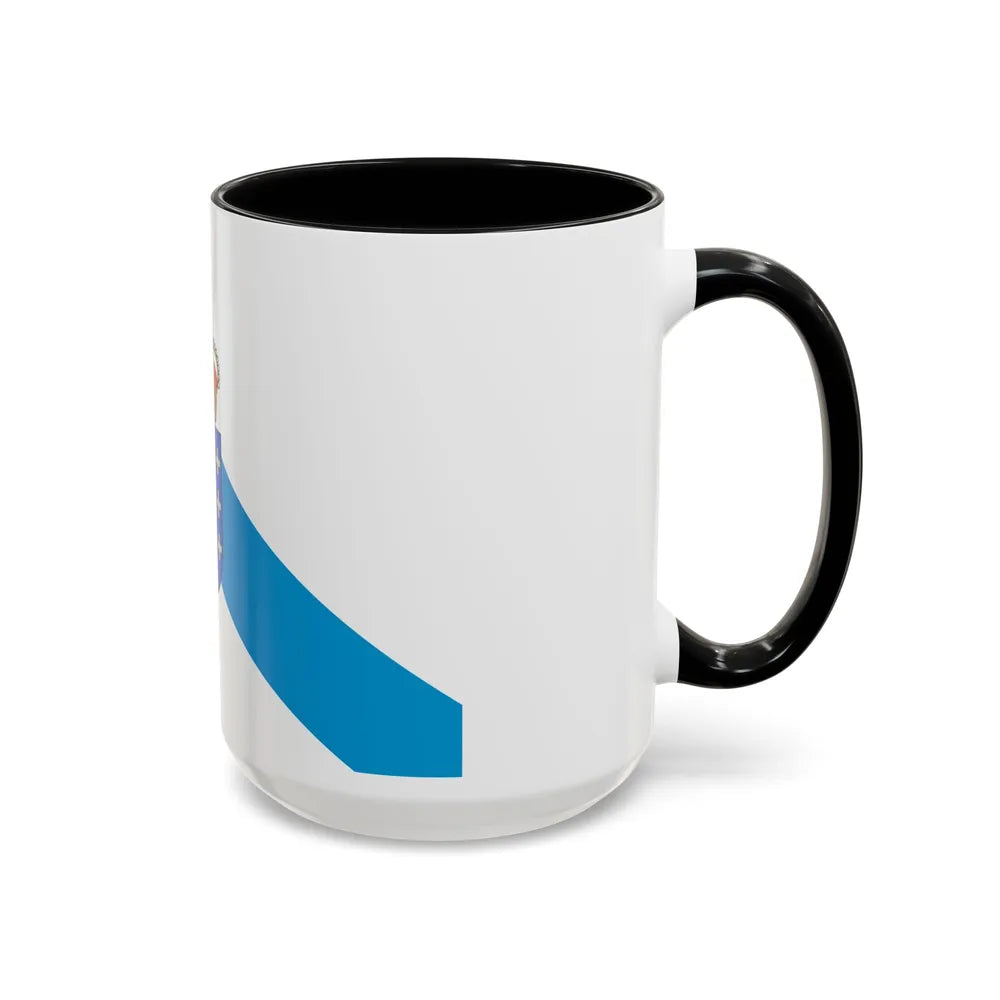 Flag of Galicia Spain - Accent Coffee Mug-Go Mug Yourself