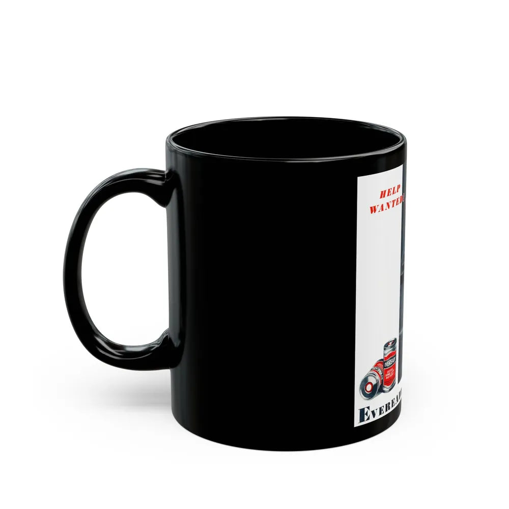 Eveready Batteries advertisement - Black Coffee Mug-Go Mug Yourself