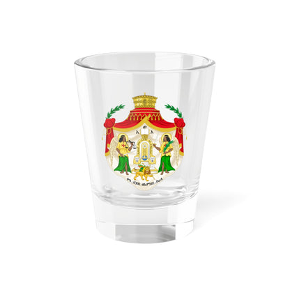 Imperial coat of arms of Ethiopia Haile Selassie (Ethiopia) (Coat of Arms) Shot Glass 1.5oz