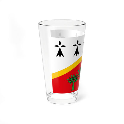 Plinn traditional district flag (France) Pint Glass 16oz