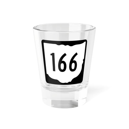 OH-166 1967 (Ohio) (Road Sign) Shot Glass 1.5oz