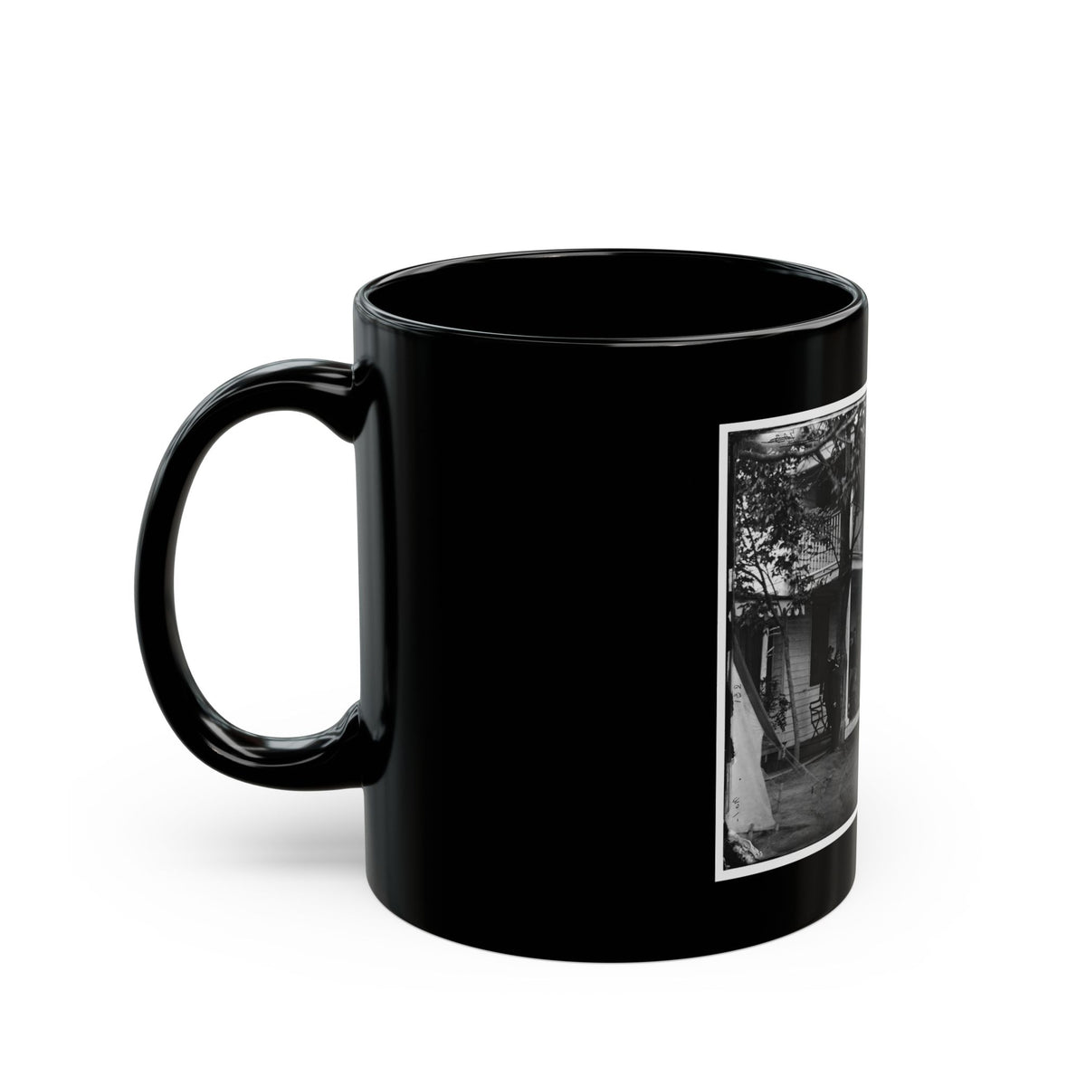 Arlington, Virginia. Officers Of 2d New York Heavy Artillery, At Fort C.F. Smith (U.S. Civil War) Black Coffee Mug