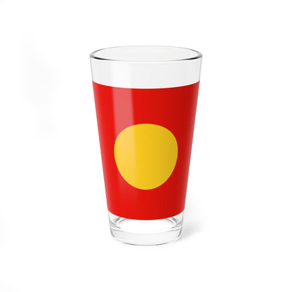 Merchant flag of the Chinese community in the Sulu Sultanate (China) Pint Glass 16oz