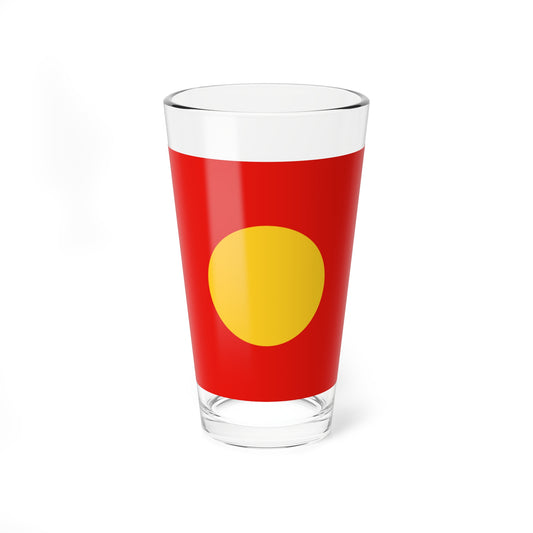 Merchant flag of the Chinese community in the Sulu Sultanate (China) Pint Glass 16oz