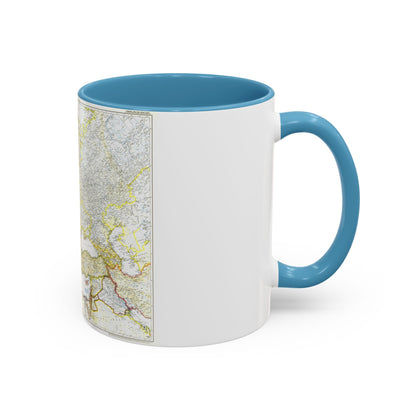 Europe and the Near East (1949) (Map) Accent Coffee Mug