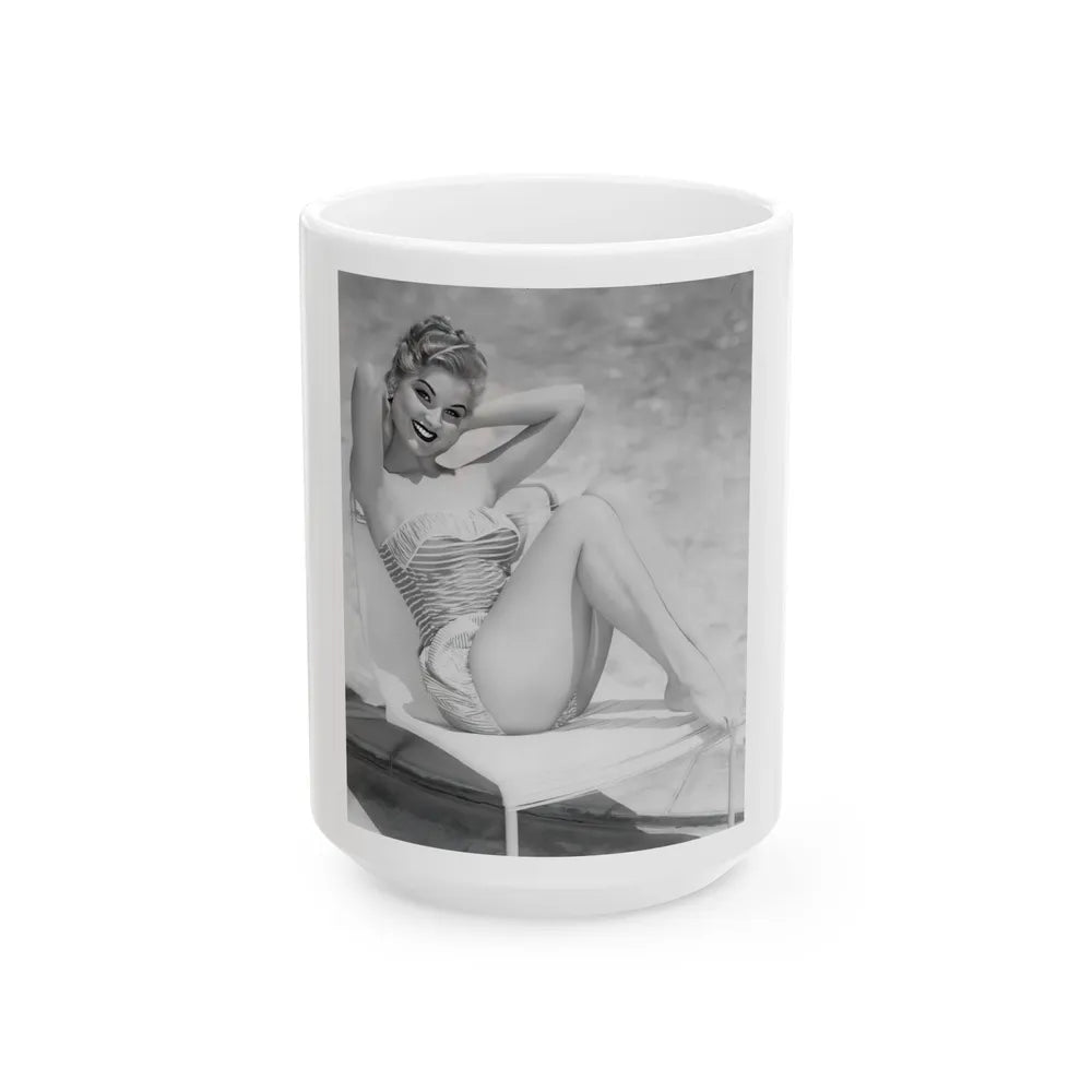 Debra Paget #31 1 (Vintage Female Icon) White Coffee Mug-15oz-Go Mug Yourself