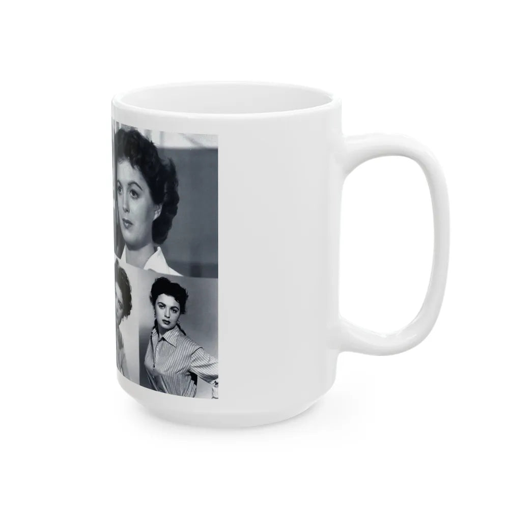 Faith Domergue #82 - Wallpaper (Vintage Female Icon) White Coffee Mug-Go Mug Yourself