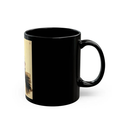 Fashion illustration (2)_1 - Black Coffee Mug-Go Mug Yourself