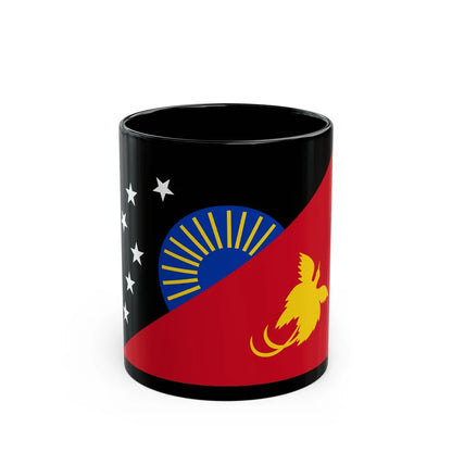 Flag of Sandaun Papa New Guinea - Black Coffee Mug-11oz-Go Mug Yourself