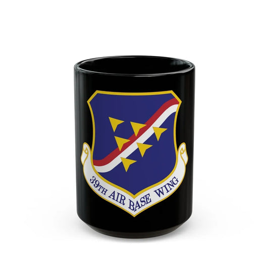 39th Air Base Wing (U.S. Air Force) Black Coffee Mug-15oz-Go Mug Yourself