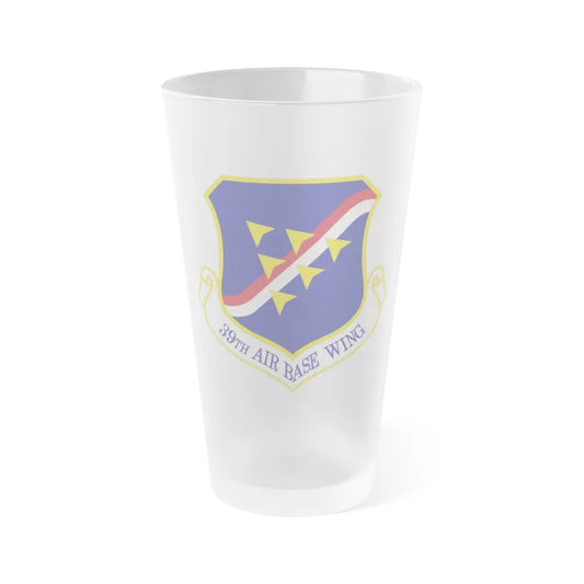 39th Air Base Wing (U.S. Air Force) Frosted Pint Glass 16oz-Go Mug Yourself