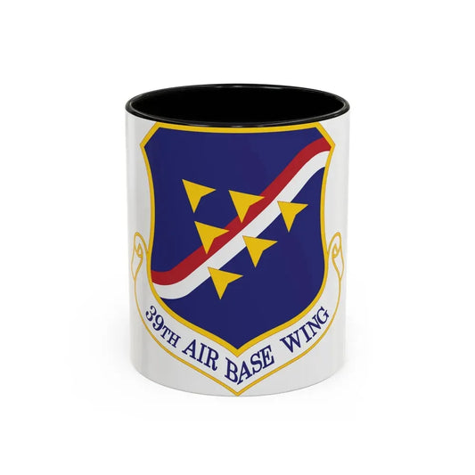39th Air Base Wing (U.S. Air Force) Accent Coffee Mug 11oz Black - Go Mug Yourself