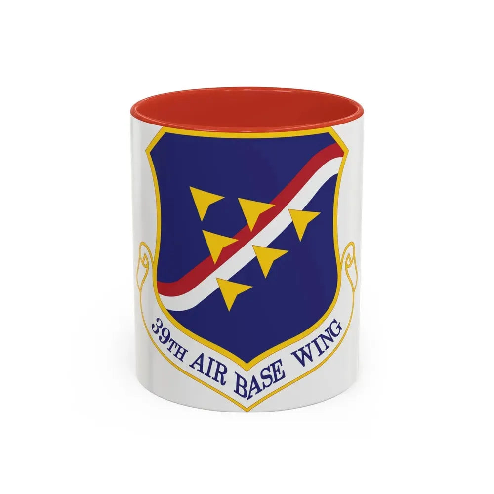 39th Air Base Wing (U.S. Air Force) Accent Coffee Mug 11oz Red - Go Mug Yourself