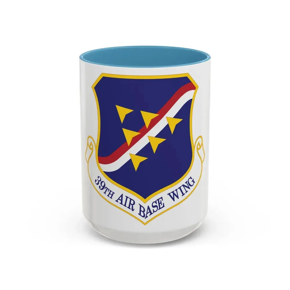 39th Air Base Wing (U.S. Air Force) Accent Coffee Mug 15oz Light Blue - Go Mug Yourself