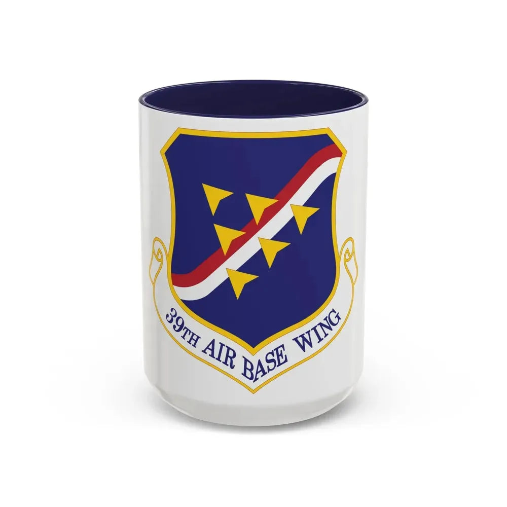 39th Air Base Wing (U.S. Air Force) Accent Coffee Mug 15oz Navy - Go Mug Yourself