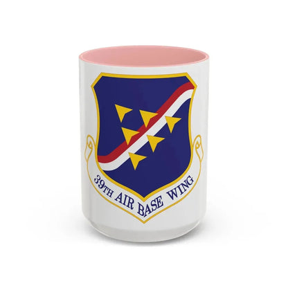 39th Air Base Wing (U.S. Air Force) Accent Coffee Mug 15oz Pink - Go Mug Yourself