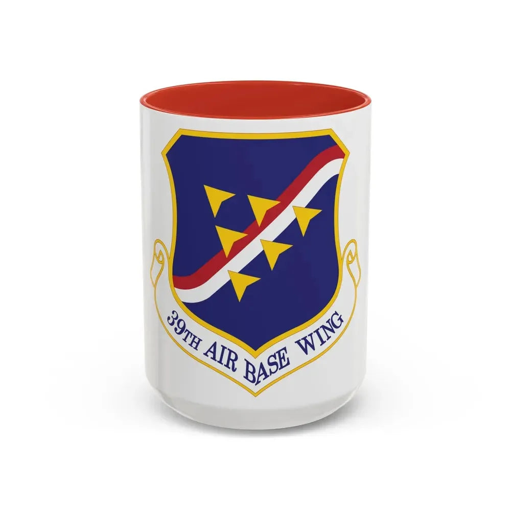 39th Air Base Wing (U.S. Air Force) Accent Coffee Mug 15oz Red - Go Mug Yourself
